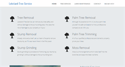 Desktop Screenshot of lakelandtreeservice.net
