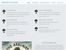 Tablet Screenshot of lakelandtreeservice.net